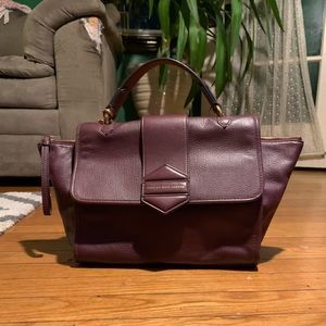 Marc by Marc Jacobs Maroon Leather Shoulder Bag